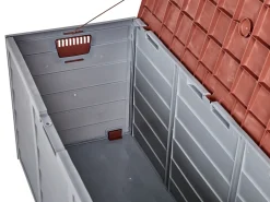 Online Beliani Säilytyslaatikko Puutarhaan 112X50 Cm Beige/Ruskea Locarno