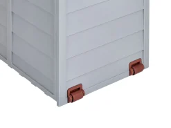 Online Beliani Säilytyslaatikko Puutarhaan 112X50 Cm Beige/Ruskea Locarno