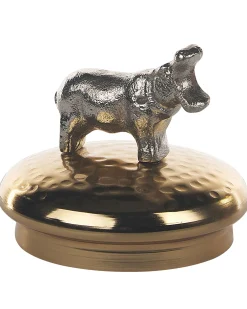 Säilytys<Beliani Säilytyspurkki Alumiini/Lasi Kulta/Hopea 2 Kpl Laki