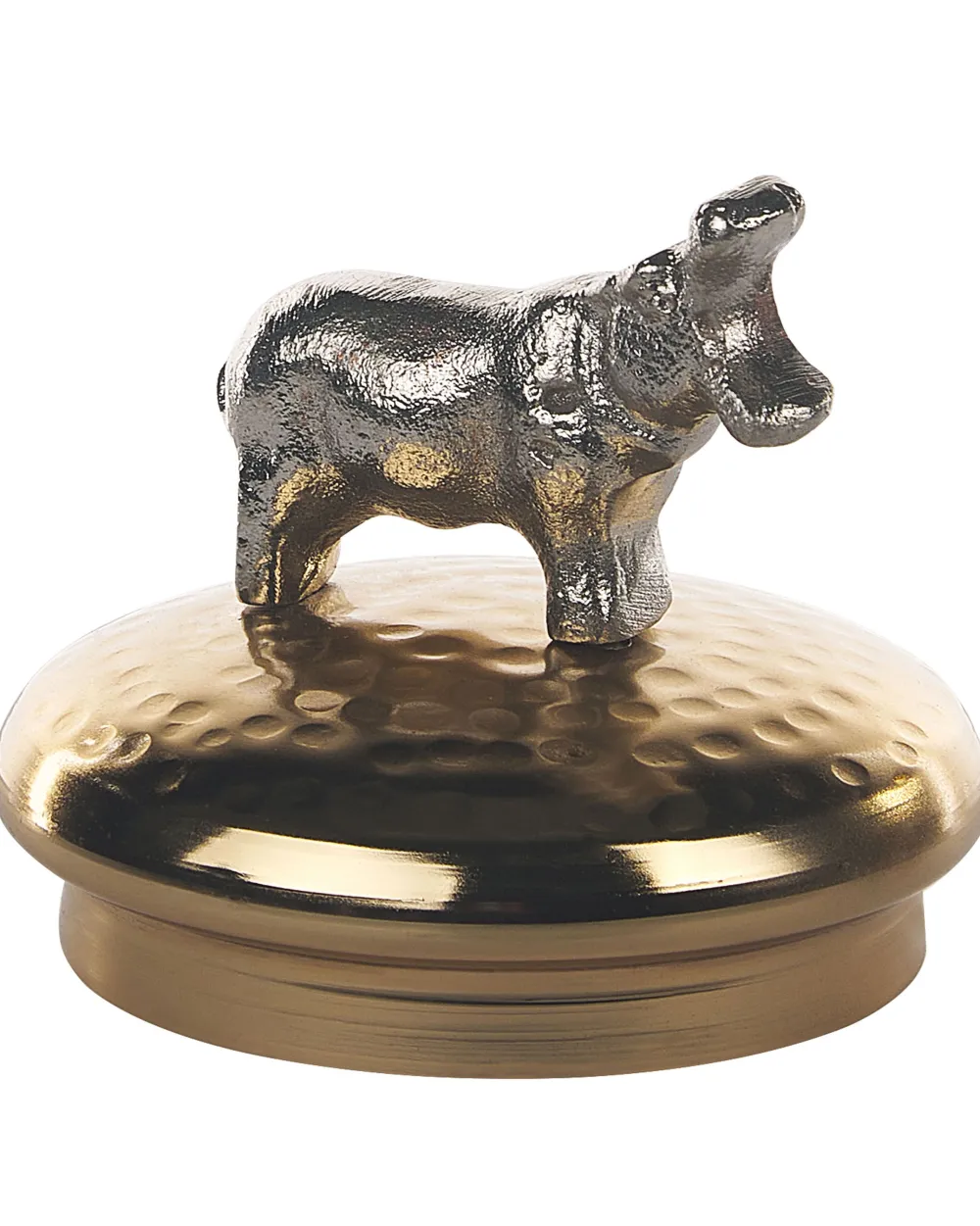 Säilytys<Beliani Säilytyspurkki Alumiini/Lasi Kulta/Hopea 2 Kpl Laki