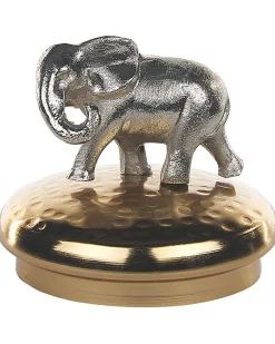 Säilytys<Beliani Säilytyspurkki Alumiini/Lasi Kulta/Hopea 2 Kpl Laki