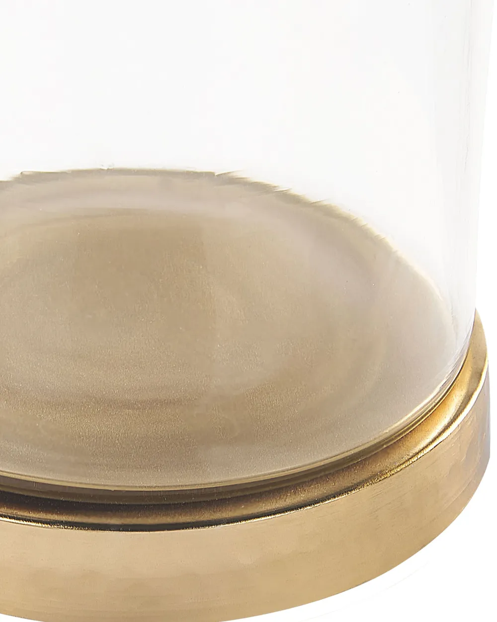 Säilytys<Beliani Säilytyspurkki Alumiini/Lasi Kulta/Hopea 2 Kpl Laki