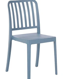 Ulkokalusteet<Beliani Sininen Puutarhatuoli 4 Kpl Sersale