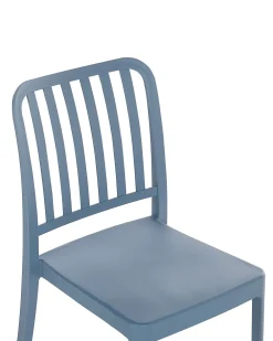 Ulkokalusteet<Beliani Sininen Puutarhatuoli 4 Kpl Sersale