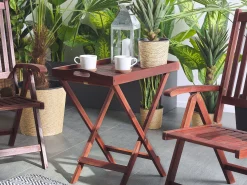 Best Sale Beliani Sivupoyta Akaasia Tumma Puu Toscana