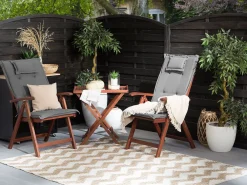 Best Sale Beliani Sivupoyta Akaasia Tumma Puu Toscana