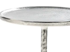 Pöydät<Beliani Sivupoyta Alumiini Hopea Meda