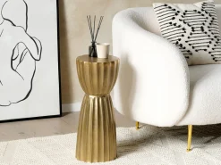 Cheap Beliani Sivupoyta Alumiini Kulta Ouyen