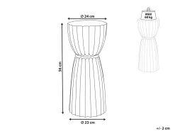 Cheap Beliani Sivupoyta Alumiini Kulta Ouyen