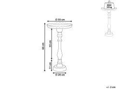 Pöydät<Beliani Sivupoyta Alumiini Kulta Timaru