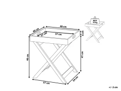 Store Beliani Sivupoyta Harmaa Chester