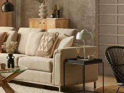 Pöydät<Beliani Sivupoyta Metalli Musta Saxon