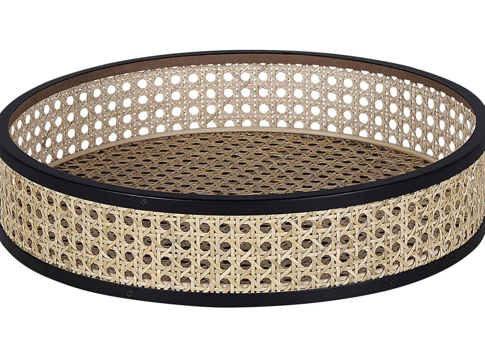 Pöydät<Beliani Sivupoyta Metalli Musta/Luonnonvari Vienna