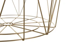 Pöydät<Beliani Sivupoyta Metalli Säilytystila Kulta Lanark