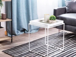 Store Beliani Sivupoyta Metalli Valkoinen Saxon