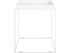 Store Beliani Sivupoyta Metalli Valkoinen Saxon