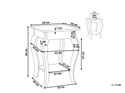 Online Beliani Sivupoyta Musta Avon