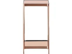 Best Beliani Sivupoyta Peililasitasolla Metalli Korkea Kupari Alsea