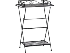 Cheap Beliani Sivupoyta Rauta Musta Ancud