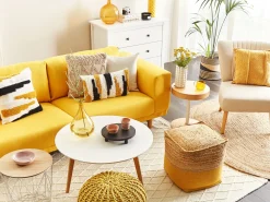 New Beliani Sivupoyta Säilytystila Vaalea Puu/Valkoinen Oregon