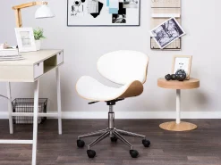 New Beliani Sivupoyta Säilytystila Vaalea Puu/Valkoinen Oregon