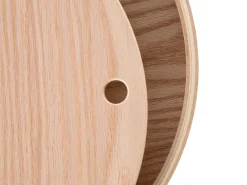 New Beliani Sivupoyta Säilytystila Vaalea Puu/Valkoinen Oregon