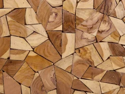 Fashion Beliani Sivupoyta Tiikki Vaalea Puu Thorsby