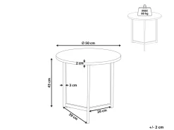 Hot Beliani Sivupoyta Tumma Puu/Musta Tippo