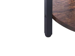 Clearance Beliani Sivupoyta Tumma Puu/Musta Tolar