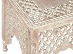 Pöydät<Beliani Sivupoyta Vaalea Mangopuu Kadma