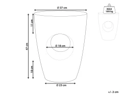 Pöydät<Beliani Sivupoyta Valkoinen Edolo