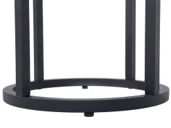 Online Beliani Sivupoytasetti Tumma Puu/Musta 2 Kpl Dixie