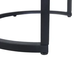 Online Beliani Sivupoytasetti Tumma Puu/Musta 2 Kpl Dixie