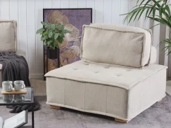 Discount Beliani Sohvan Osa 1-Istuttava Beige Tibro