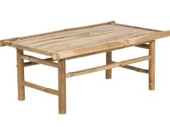 New Beliani Sohvapoyta Bambu Vaalea Puu Todi