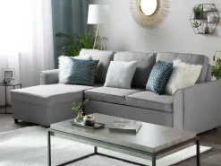 Store Beliani Sohvapoyta Harmaa Altos