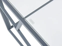 Pöydät<Beliani Sohvapoyta Lasitasolla Metalli Hopea Orland