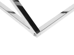 Pöydät<Beliani Sohvapoyta Lasitasolla Rosteri Hopea Beverly