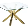 Pöydät<Beliani Sohvapoyta Lasitasolla Rosteri Kulta Starlight