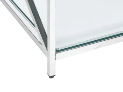 Hot Beliani Sohvapoyta Lasitasolla Ruostumaton Teras Hopea Audet