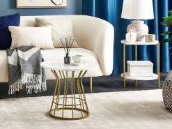Hot Beliani Sohvapoyta Marmorikuvio Valkoinen/Kulta Concan