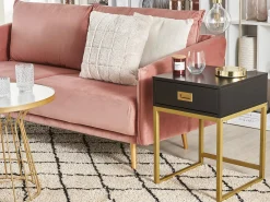 Hot Beliani Sohvapoyta Marmorikuvio Valkoinen/Kulta Concan