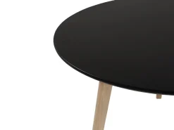 Hot Beliani Sohvapoyta Musta/Vaalea Puu Tennessee