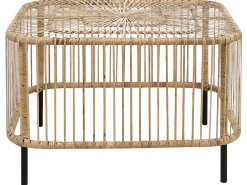 Ulkokalusteet<Beliani Sohvapoyta Rottinki Luonnonvari Cesenatico