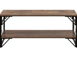 Pöydät<Beliani Sohvapoyta Ruskea/Musta Bolton