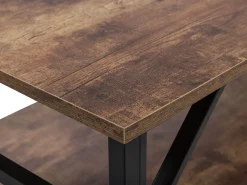 Pöydät<Beliani Sohvapoyta Ruskea/Musta Bolton