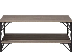 Pöydät<Beliani Sohvapoyta Ruskeanharmaa/Musta Bolton