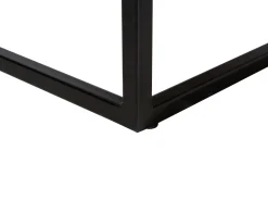 Best Beliani Sohvapoyta Tiikki Vaalea Puu/Musta Provo Ii