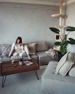 Pöydät<Beliani Sohvapoyta Tumma Puu Welton