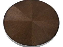 Pöydät<Beliani Sohvapoyta Tumma Puu/Hopea Ramona